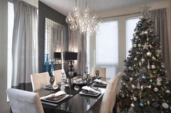 Christmas tree in the kitchen photo