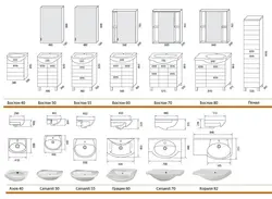 Bathroom furniture dimensions photo