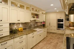 Beige gold kitchen photo
