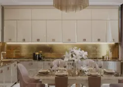 Beige gold kitchen photo