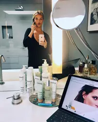 Bath with cosmetics photo