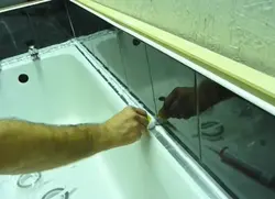 Silicone in the bathroom photo