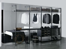 Dressing room on racks photo