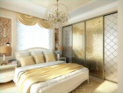 Bedroom white gold photo