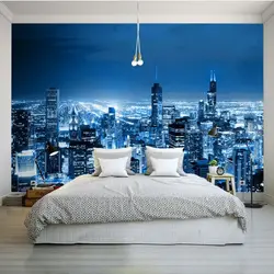 Photo Bedroom Night City