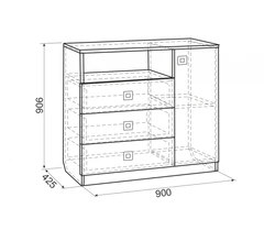 Bedroom Chest Size Photo