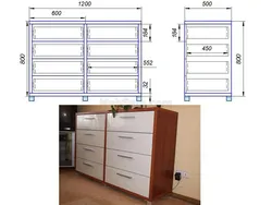 Bedroom chest size photo