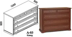 Bedroom chest size photo