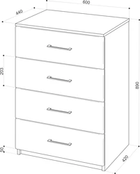 Bedroom chest size photo