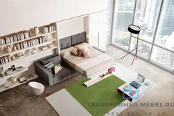 Transformable sleeping place photo