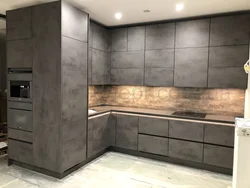 Kitchen concrete chicago photo