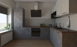 Mətbəx beton çikaqo şəkli
