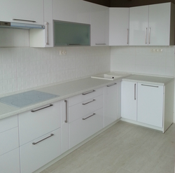 White kitchen film photo