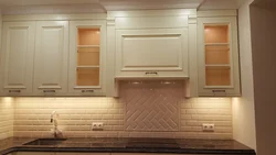 Cabinet kitchen photo tiles
