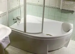 Шыны бұрыштық ванналардың фотосы