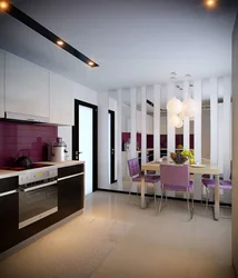 Kitchen vertical stripes photo