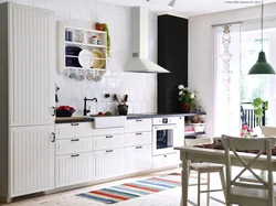Kitchen vertical stripes photo