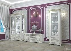 White living room photo showcase