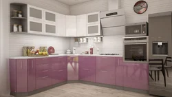 Photo of metallic gloss kitchen