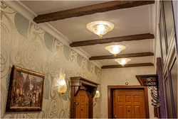 Photo of a hallway with beams