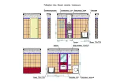 Cross-section photo of bathtub