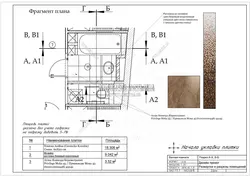 Cross-section photo of bathtub