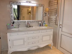 Solid wood bathroom photo