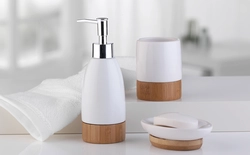Photo of bathroom dispensers