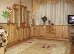 Гостиные из сосны фото