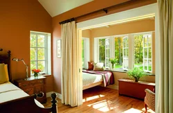 Photo of a bedroom with openings