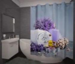 Bath with lavender photo