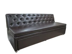 Leather sofas kitchen photo