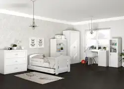 Балалар жатын бөлмелері ақ фотосуреттер