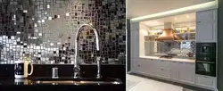 Mirror mosaic kitchen photo