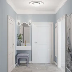 Gray Blue Hallway Photo
