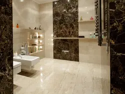 Laying Porcelain Tiles Bathroom Photo