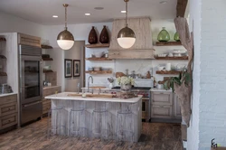 Country kitchen countertop photo