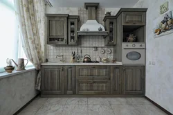 Country kitchen countertop photo