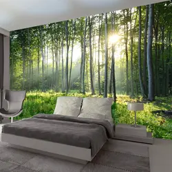 Bedroom in nature photo