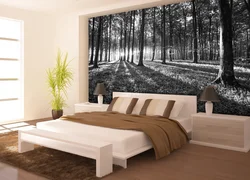 Bedroom in nature photo