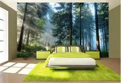 Bedroom in nature photo