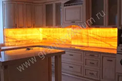 Фото фартук кухня оникс