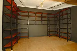 Photo of walk-in closets in garage