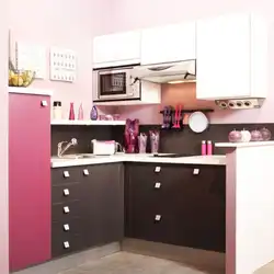 Кухни черно розовые фото