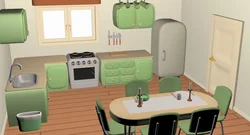 Cartoon kitchen photo