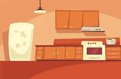 Cartoon kitchen photo