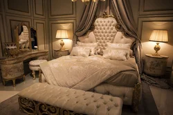 Photo of a rich bedroom