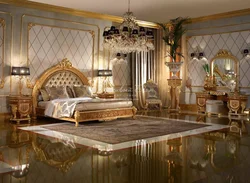 Photo of a rich bedroom