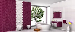Burgundy bath photo
