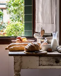 Kitchen In The Morning Photo